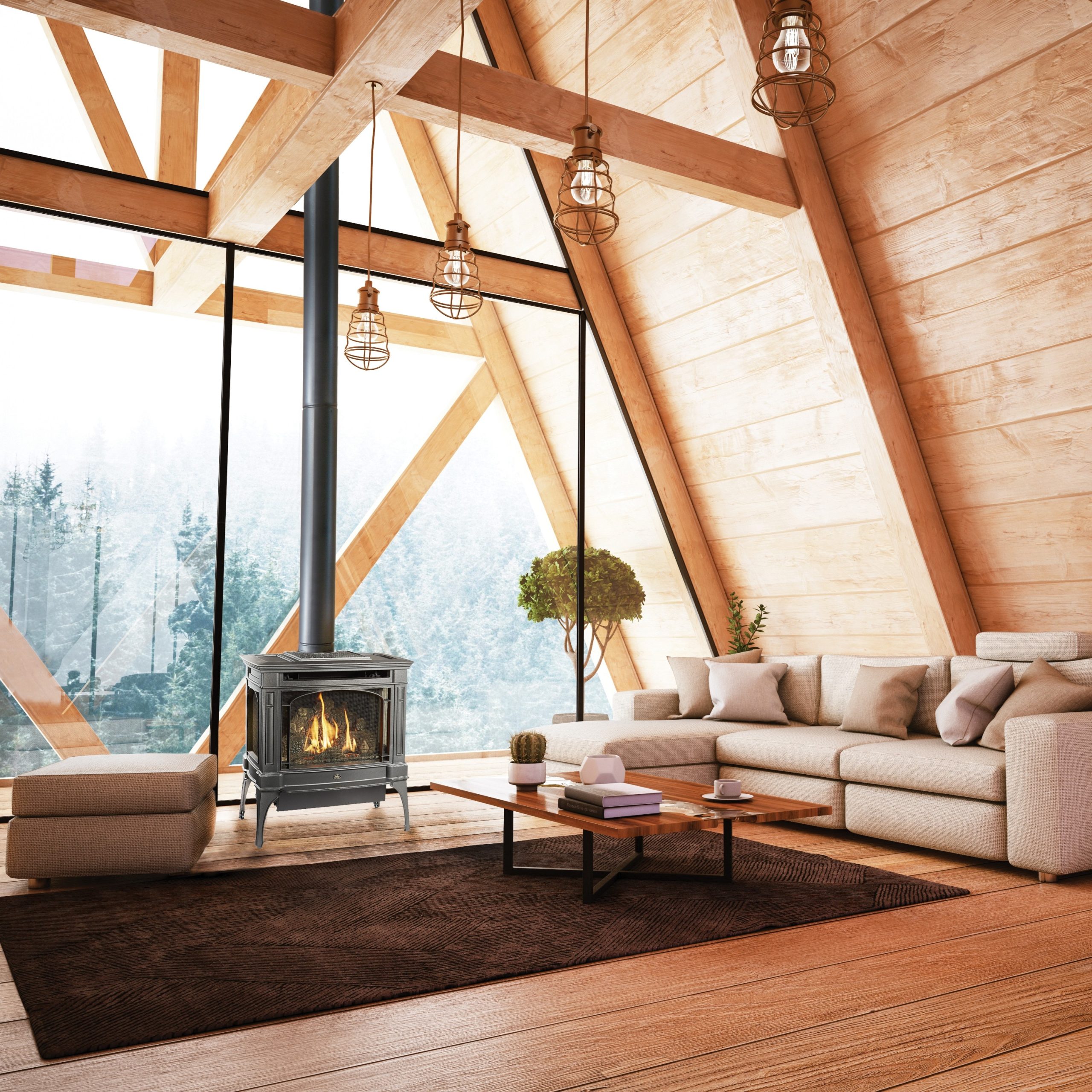 Travis Industries Lopi Berkshire Deluxe Gas Stove