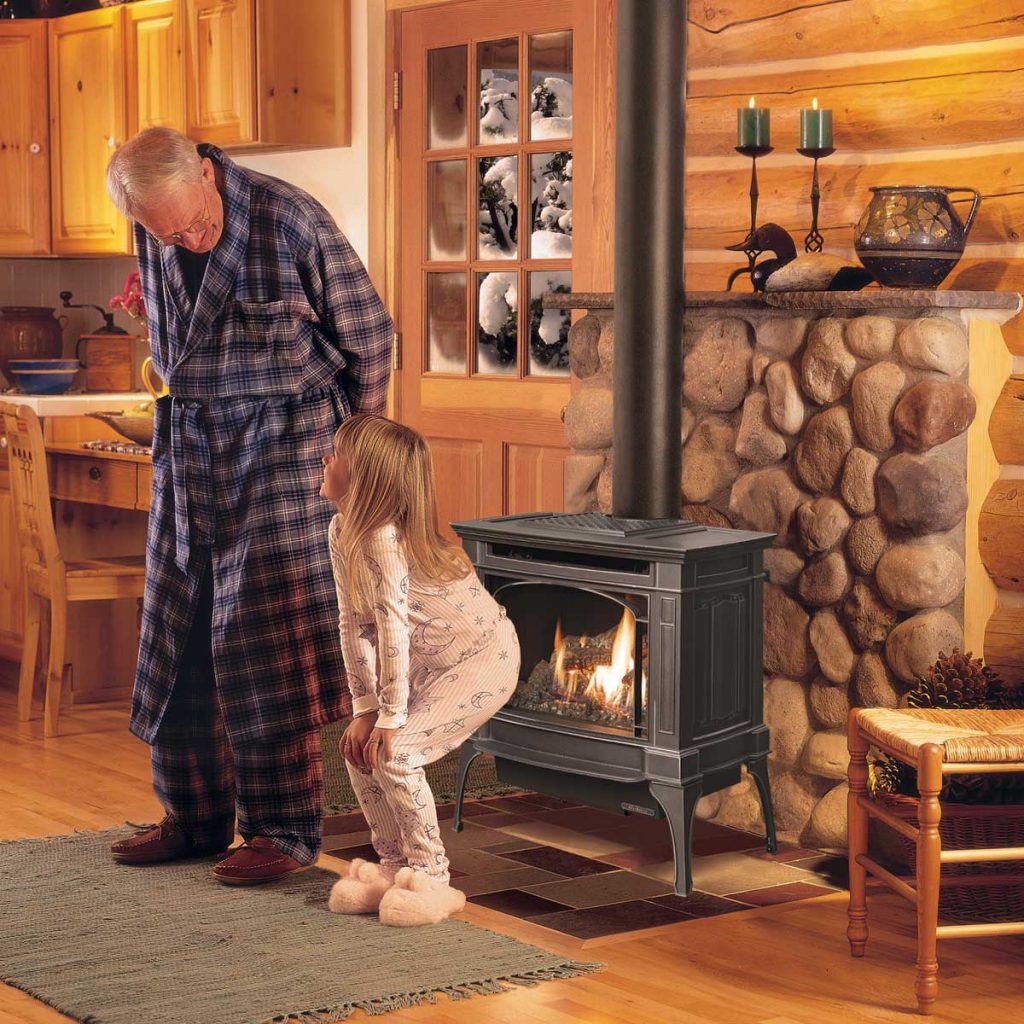 Lopi Berkshire Radiant Plus Medium MV Gas Stove Monroe Fireplace
