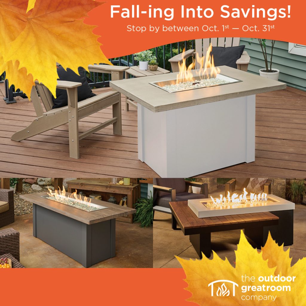 The Outdoor Greatroom Fall-ing into Savings Promo