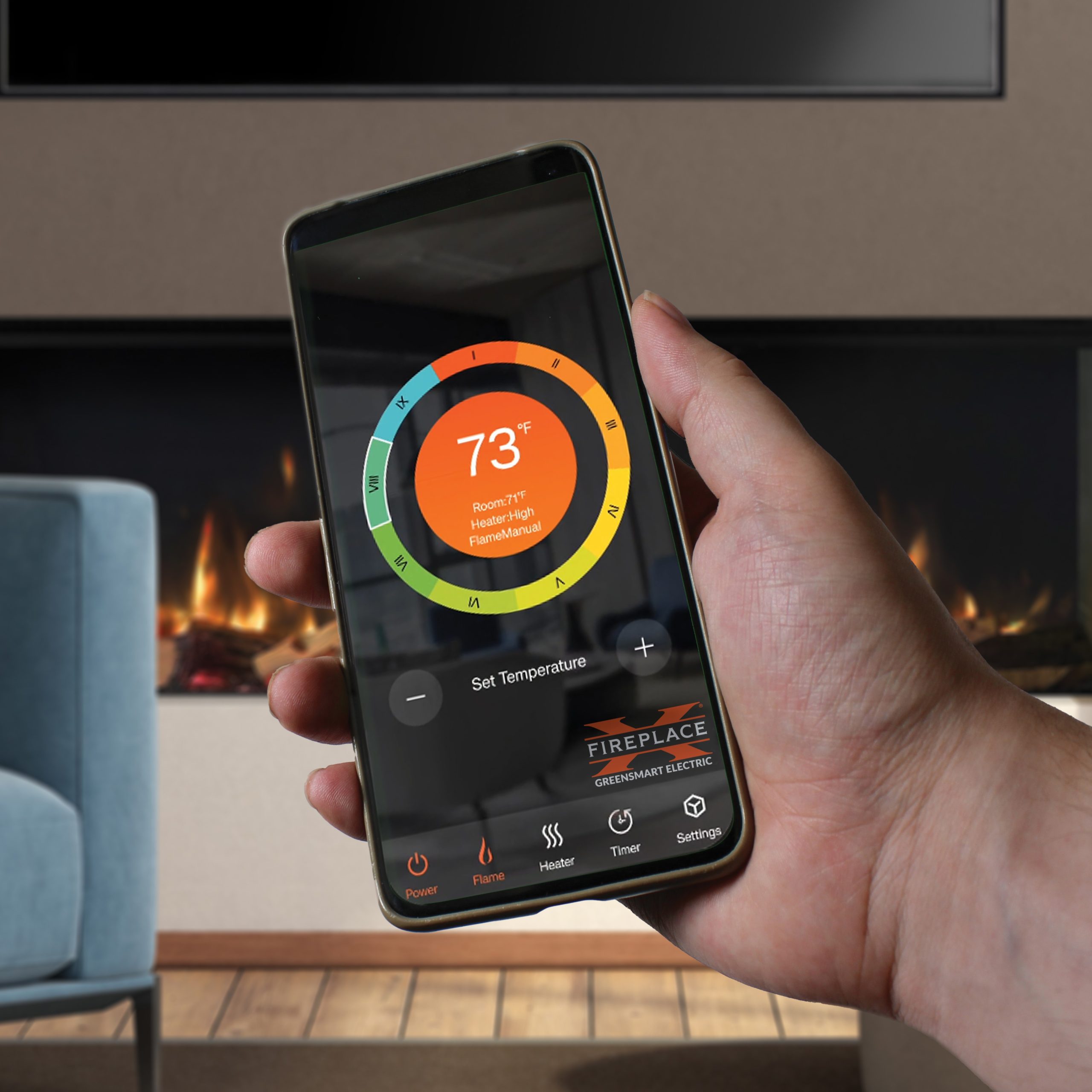 FPX GreenSmart Electric Fireplace - GreenSmart™ App